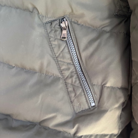 LAUREN RALPH LAUREN Toggle Puffer Down Coat Army Green - Picture 4 of 10